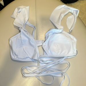 White bikini top
